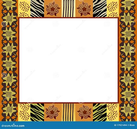 African Style Frame 1 Stock Images - Image: 17921494