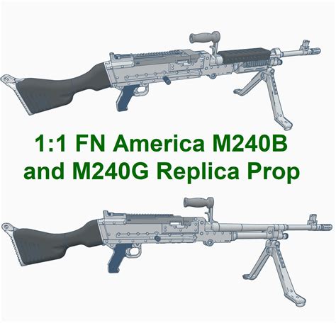 STL file 1:1 M240B and M240G Machine Gun Prop 🔫・3D printable model to ...