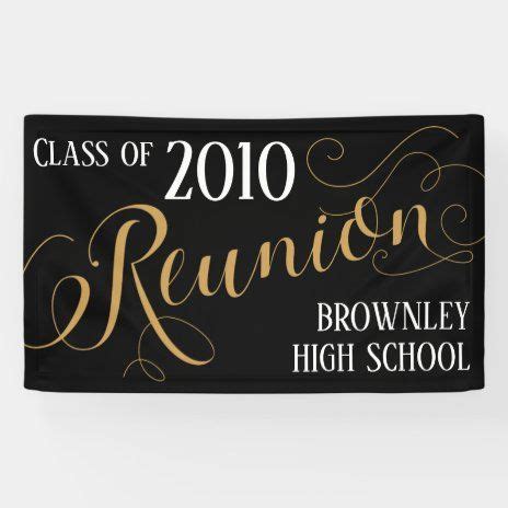 Class Reunion High School Banners | Zazzle School Banners, Custom ...