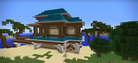 Minecraft Vintage Beach House Ideas and Design