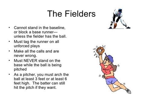 Sports Basics Softball And Baseball Rules And Regulations