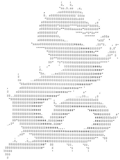 ASCII Dragon by CanEyeballsBounce on DeviantArt