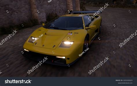 Saraburithailand January 21 2023 Lamborghini Diablo Stock Illustration ...