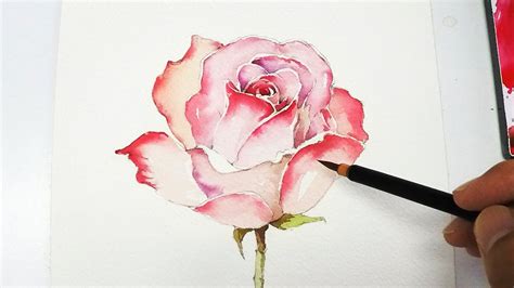 [LVL4] Rose Painting Tutorial - YouTube