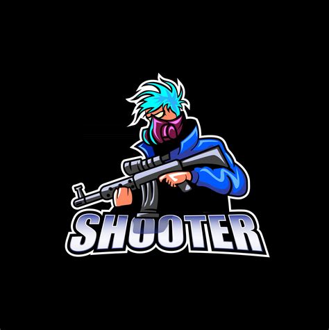 Shooter soldier mascot logo design vector 2815936 Vector Art at Vecteezy