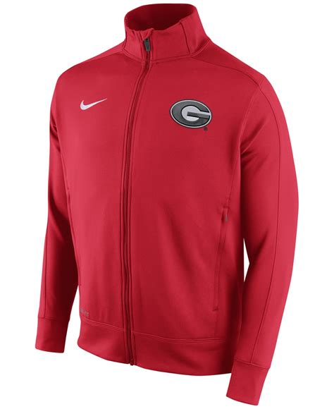 Nike Men's Georgia Bulldogs Stadium Classic Track Jacket in Red for Men ...