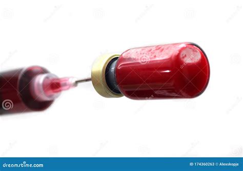 Blood vial stock image. Image of isolated, rubber, phlebotomy - 174360263