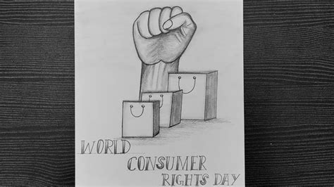 Consumer Rights Drawing Easy // Drawing On World Consumer Rights Day // Pencil Sketching