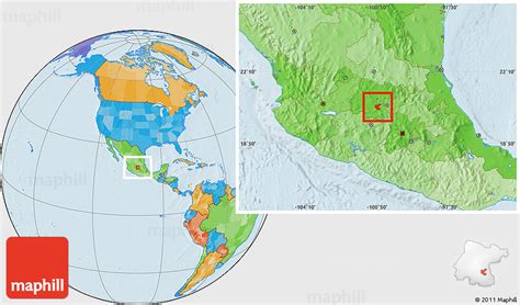 Political Location Map of Celaya