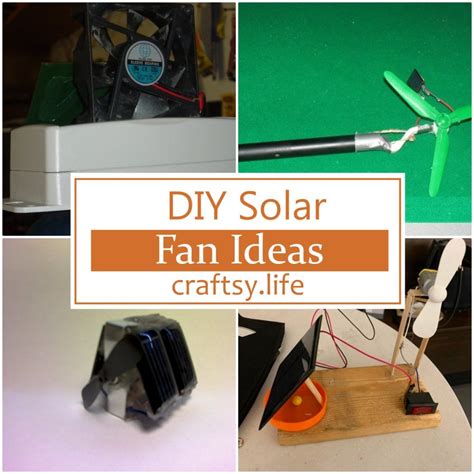 12 DIY Solar Fan Ideas - How To Make Solar Fan - Craftsy