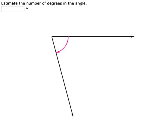 Solved Estimate the number of degrees in the angle. | Chegg.com