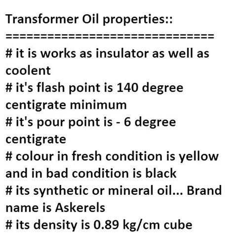 #Transformer Oil properties. #ECE #engineeringstudents Linux Kernel, Flash Point, Transformers ...