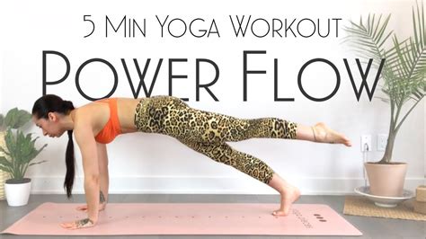 5 Minute Power Yoga Workout - YouTube