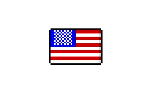 Usa flag pixel art