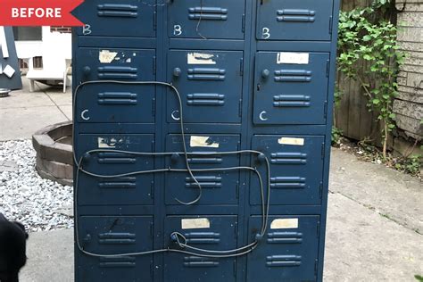 Before and After: These Old School Lockers Made Amazing Bathroom ...