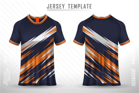 Sports jersey and t-shirt template sports jersey design vector mockup ...