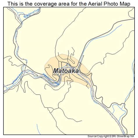 Aerial Photography Map of Matoaka, WV West Virginia