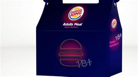 Burger King advertises ‘Adult’s Meal’ for Valentine’s Day