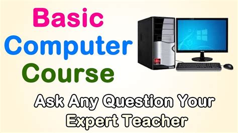 Basic Computer Course Free Classes Online - YouTube