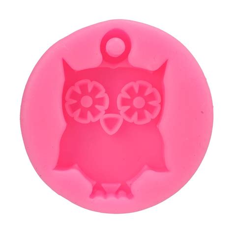 Buy 2pcs Silicone Mold DIY Cute Owl Silicone Mold Non Stick Flexible Car Aromatherapy Plaster ...