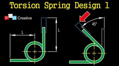 Torsion Spring Design 1 - YouTube