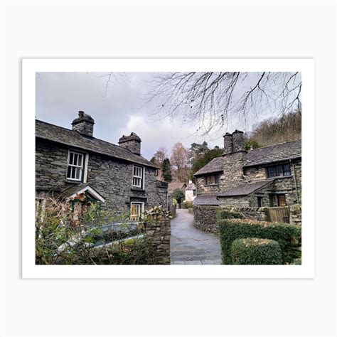 Cottages In The Lake District Art Print by Words and Colours - Fy