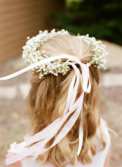 Babys Breath Flower Girl Hair Wreath - Elizabeth Anne Designs: The ...