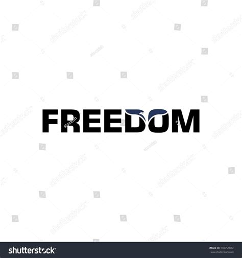 Freedom Vector Logo Stock Vector (Royalty Free) 738758872 | Shutterstock