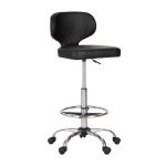 ALPHA HOME Adjustable Ergonomic Faux Leather Office Drafting Chair With ...