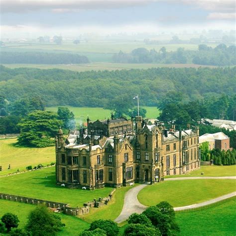 Allerton Castle Near Knaresborough Harrogate North Yorkshire Ca 1800 | Castle, English castles ...