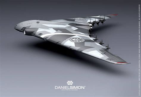 concept ships: Flying Wing 3D design by Daniel Simon