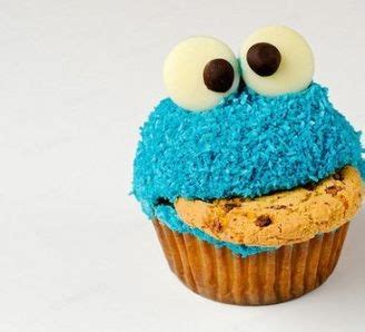 Cookie Monster Cupcakes | BBC Good Food