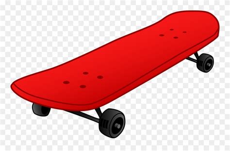 Image Of Skateboard Clipart Skate Clip Art - Red Skateboard Clipart ...