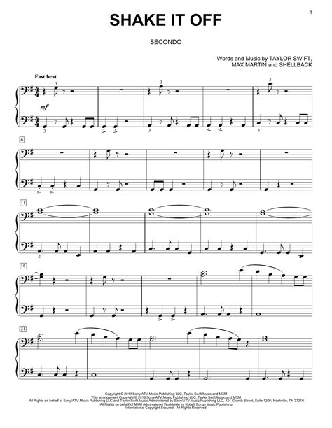 Shake It Off | Sheet Music Direct