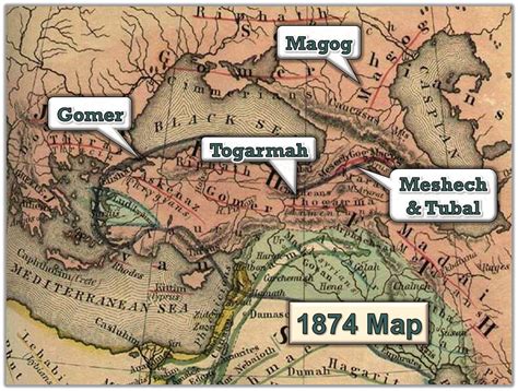 gog-magog-gomer-togarmah-1874-map - PeopleOfAr