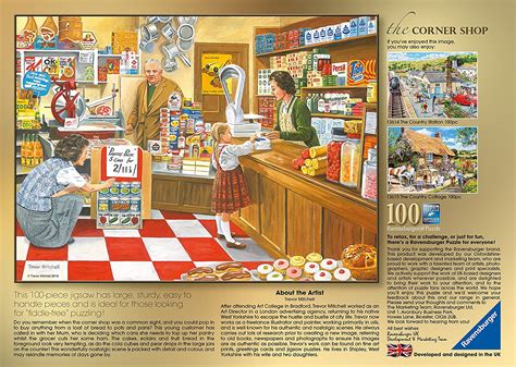 Ravensburger The Corner Shop 100 Piece Jigsaw Puzzle with Extra Large ...