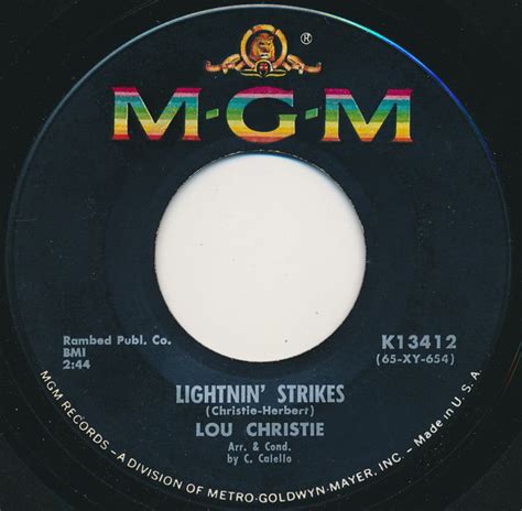 Lou Christie – Lightnin' Strikes | Releases | Discogs