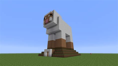 Sheep Shaped Wool Farm Minecraft Project