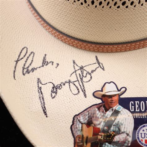 George Strait Signed Cowboy Hat Inscribed "Thanks" (Beckett) | Pristine ...