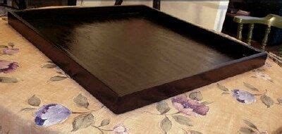 Large 28x28 Dark Brown Ottoman Tray by GoodStuffHandmade on Etsy, $130.00 | Brown ottoman, Wood ...