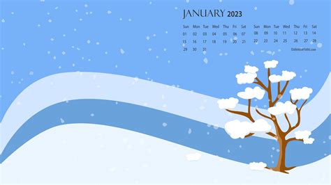 January 2024 Calendar Screensaver - Harli Magdalena