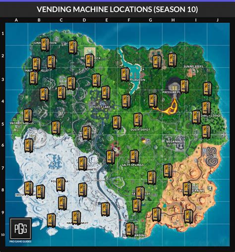 Fortnite Vending Machines Locations (Season 10/X) - Map, Where-to Find ...