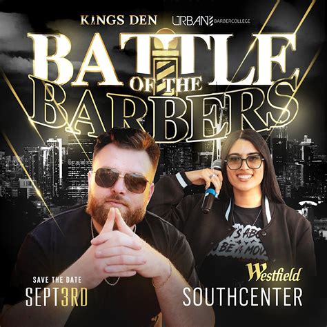 Battle Of The Barbers Expo, Westfield Southcenter, Seattle, 3 September 2023 | AllEvents.in