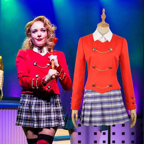 Heather Chandler Heathers The Musical Red Stage Dress Costume Cosplay | Costume Party World