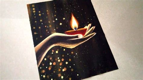 Diwali Special Acrylic Painting/ Diya Painting for Diwali/Diwali ...