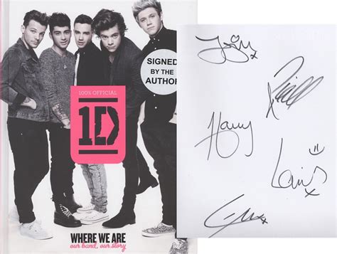 One Direction Where We Are Genuine Hand SIGNED Autographs Book AFTAL ...