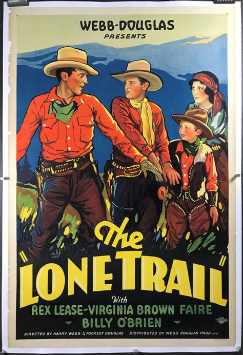 LONE TRAIL, Original 1932 Vintage Western Movie Poster - Original ...