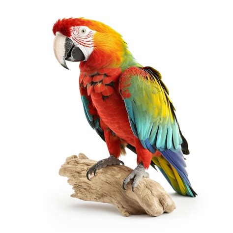 Premium Photo | A parrot with a white background