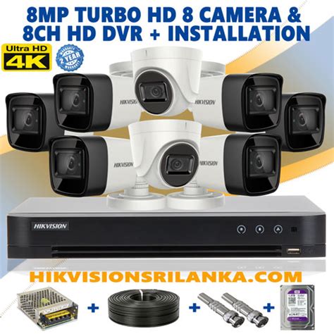 Hikvision Turbo HD 8.3mp CCTV 8 Cameras Package With 8ch 4K DVR System ...