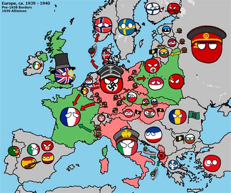 Europe in 1939 - Countryballs